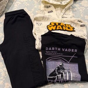 Star Wars Cream Hoodie and Black Outfit Set